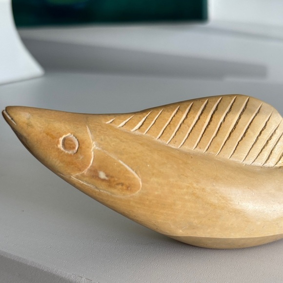 Artisan Vintage Tan Fish Figurine - Picture 2 of 11